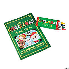 Christmas Coloring Books with Crayons