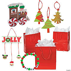 Christmas Crafts with Gift Bag Giveaway Kit for 24