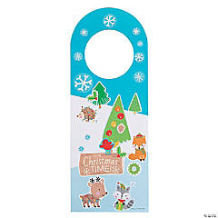Christmas Doorknob Hanger Sticker Scenes - 12 Pc.