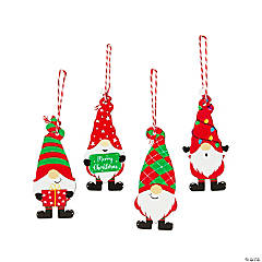 Christmas Gnome Ornaments - 12 Pc.