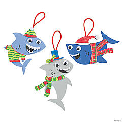 Christmas Shark Ornament Craft Kit - Makes 12
