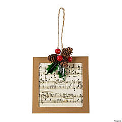 Christmas Sheet Music Ornament Craft Kit - 3 Pc.