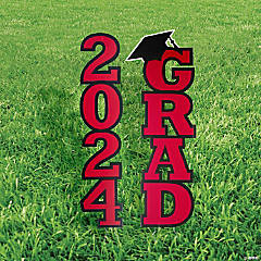 Class of 2024 Red Yard Stake Kit - 2 Pc.