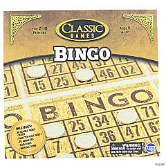 Classic Games Wood Bingo Set