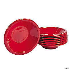 Classic Red Plastic Bowls - 20 Ct.