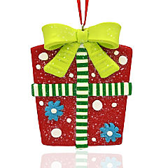 Clay Gift Box Christmas Ornament