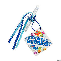 Clear Bubble Tube with Eat My Bubbles Card Craft Kit - Makes 24