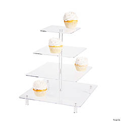 Clear Tiered Cupcake Stand