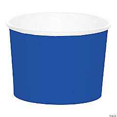Cobalt Blue Disposable Paper Snack Cups - 8 Ct.