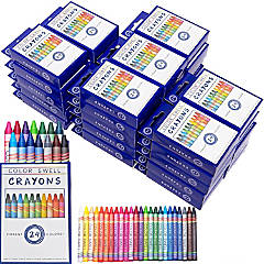 Buy Srenta Bulk Crayons 144 Small Crayon Packs Mini Boxes of Crayons Bulk  for Classroom School Supplies, Party Favors, Teacher Supplies, Nontoxic  Small Crayon Packs of Crayons in Bulk, 4 Crayons Each