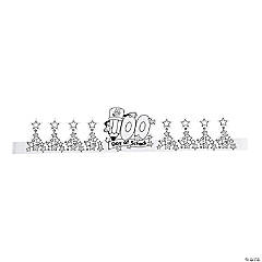 Color Your Own 100th Day of School Crowns - 12 Pc.