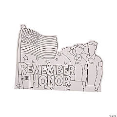 Color Your Own 3D Memorial Day Stand-Up Sign - 12 Pc.