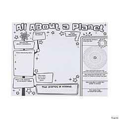 Color Your Own All About a Planet Posters - 30 Pc.