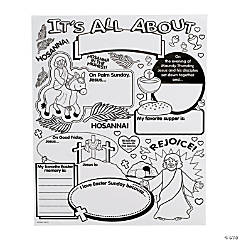 Color Your Own! “All About” Holy Week Posters - 30 Pc.