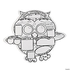 Color Your Own All About Me Owl Posters - 30 Pc.