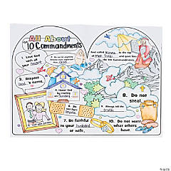 Color Your Own All About the Ten Commandments Posters - 30 Pc.