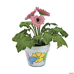 Color Your Own Artist Flower Pots - 12 Pc.