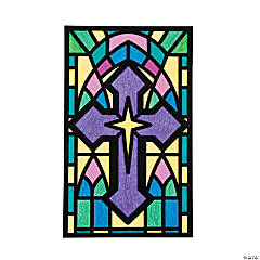 Color Your Own Cross Fuzzy Pictures - 12 Pc.