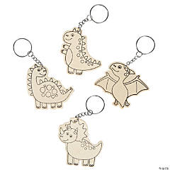 Color Your Own Dinosaur Keychains