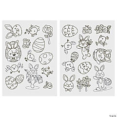 Color Your Own Easter Window Clings - 24 Pc.