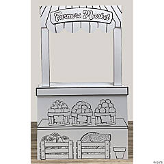 Color Your Own Farmers Market Stand Playhouse