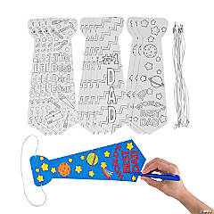 Color Your Own Father’s Day Ties - 12 Pc.