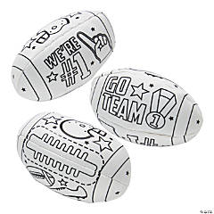Color Your Own Footballs - 12 Pc.