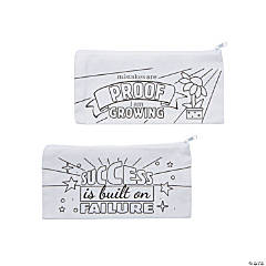 Color Your Own Growth Mindset Pencil Cases