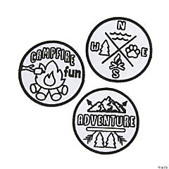Color Your Own Iron-On Camp Patches - 12 Pc.