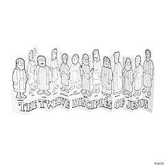 Color Your Own Jesus & 12 Disciples Accordion Stand-Ups - 24 Pc.
