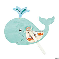 Color Your Own Jonah & the Whale Pop-Up Puppets Craft Kit - Makes 12