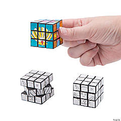 Color Your Own Mini Under the Sea VBS Puzzle Cubes - 12 Pc.