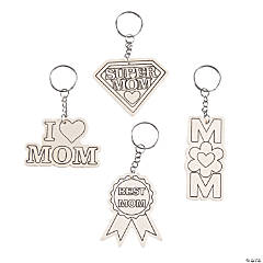 Color Your Own Mother’s Day Keychains - 12 Pc.