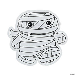 Color Your Own Mummy Shapes
