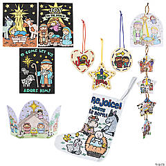 Color Your Own Nativity Craft Kit Assortment for 48
