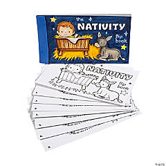 Color Your Own Nativity Flip Books - Makes 12