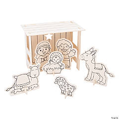 Color Your Own Nativity Stable Sets - 6 Pc.