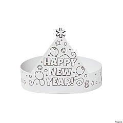 Color Your Own New Year’s Crowns - 12 Pc.