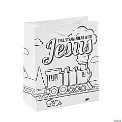 Color Your Own Railroad VBS Medium Take Home Bags - 12 Pc.