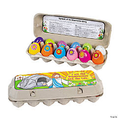 Color Your Own Religious Easter Resurrection Story Egg Set