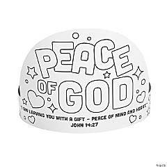 Color Your Own Religious Peace of God Crowns - 12 Pc.