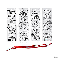 Color Your Own Valentine’s Day Bookmarks