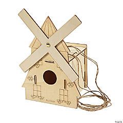 Color Your Own Windmill Birdhouse Craft Kit