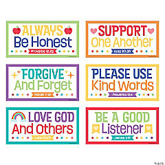 Colorful Bible Classroom Rules Poster Set - 6 Pc.