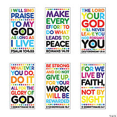 Colorful Bible Verse Posters - 6 Pc.