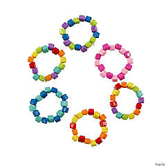 Colorful Seed Bead Rings - 24 Pc.