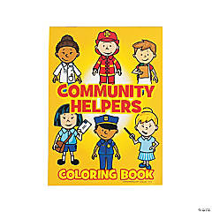 Community Helpers Coloring Books - 24 Pc.