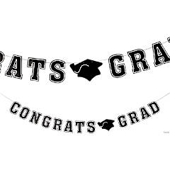 Congrats Grad Garland- Black