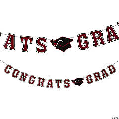Congrats Grad Garland - Burgundy