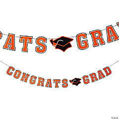 Congrats Grad Garland- Orange